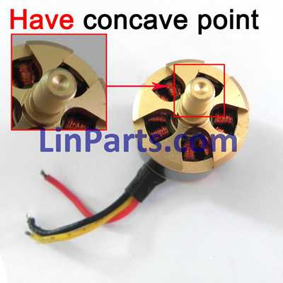 LinParts.com - Cheerson CX-22 Follow Me 4CH 6-Axis Dual GPS Quadcopter Spare Parts: brushless motor【Have concave point】